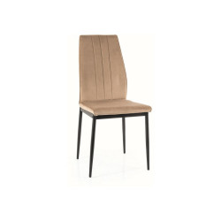 KRZESŁO ATOM VELVET CZARNY STELAŻ/BEŻ BLUVEL 28