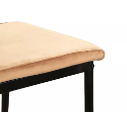 KRZESŁO ATOM VELVET CZARNY STELAŻ/BEŻ BLUVEL 28