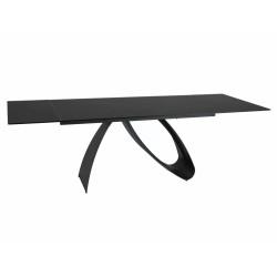 STÓŁ DIUNA CZARNY CZARNY MAT (160-240)X90