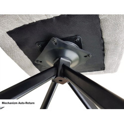 Krzesło obrotowe Notti Brego czarny stelaż/ jasny beż 31