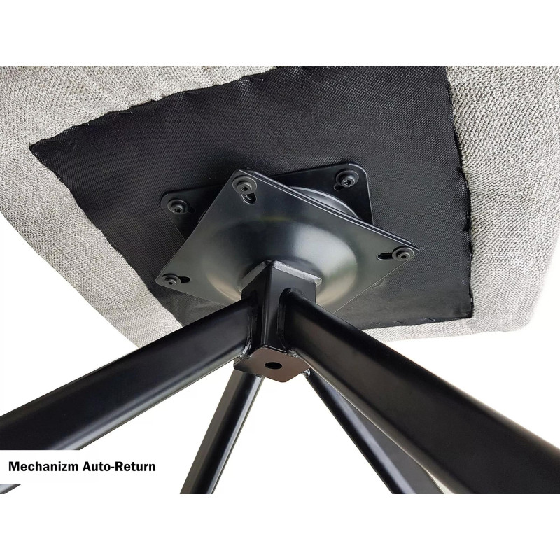 Krzesło obrotowe Notti Brego czarny stelaż/ jasny beż 31