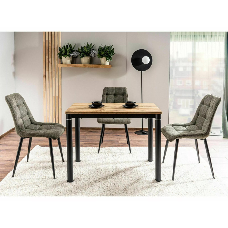 Krzesło tapicerowane Chic Brego oliwkowe