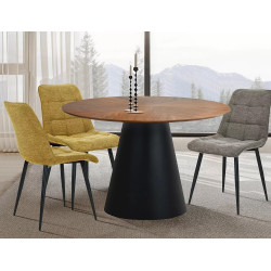 Krzesło tapicerowane Chic Brego oliwkowe