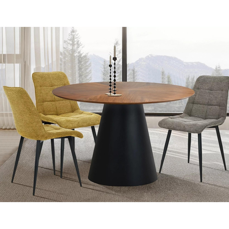 Krzesło tapicerowane Chic Brego oliwkowe