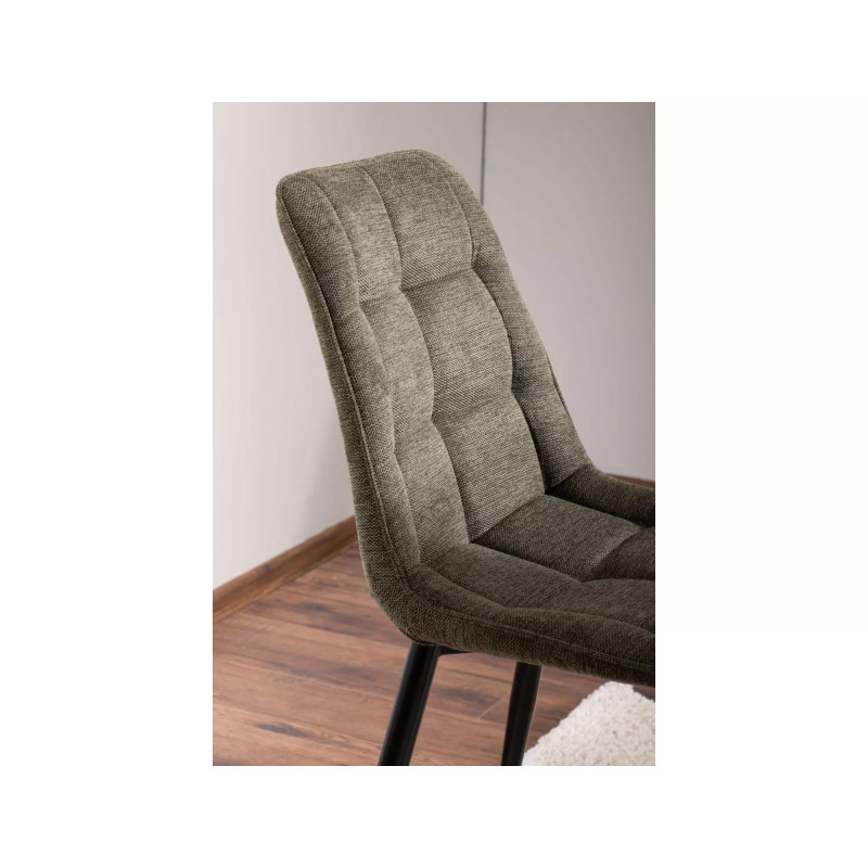 Krzesło tapicerowane Chic Brego oliwkowe