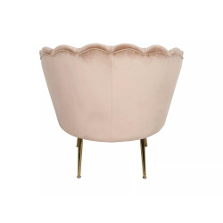 FOTEL CAMELLIA 1 VELVET BEŻOWY BLUVEL 28/ZŁOTY