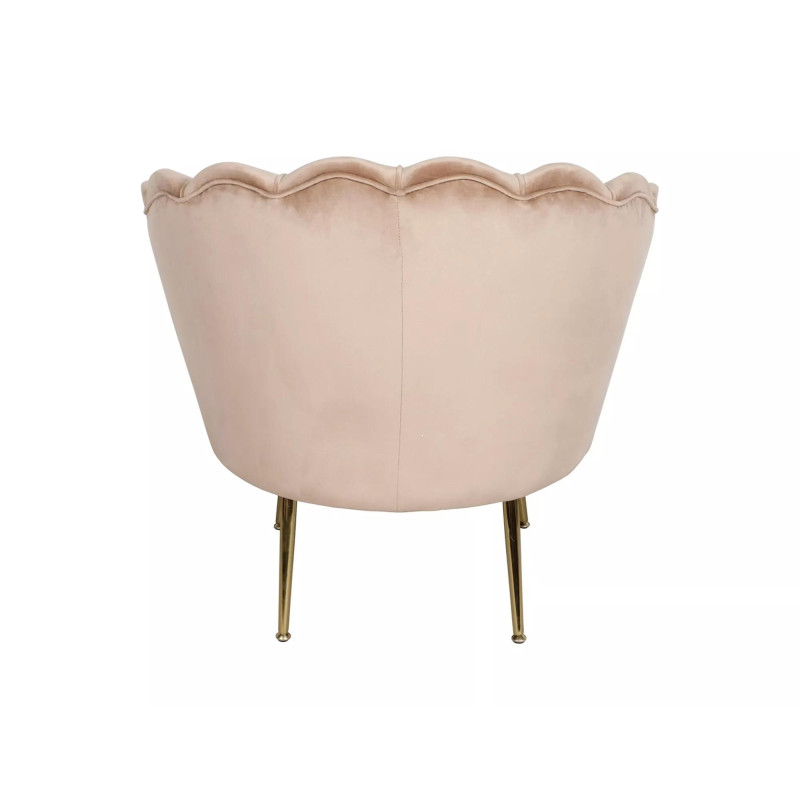 FOTEL CAMELLIA 1 VELVET BEŻOWY BLUVEL 28/ZŁOTY