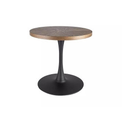 STÓŁ AMADEO ORZECH/CZARNY MAT FI 80