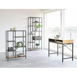 REGAŁ COSTA B DĄB/CZARNY REGAŁ COSTA B DĄB/CZARNY