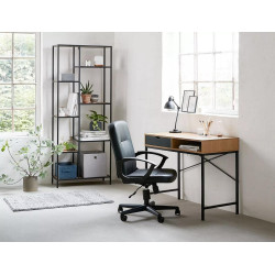 REGAŁ COSTA B DĄB/CZARNY REGAŁ COSTA B DĄB/CZARNY