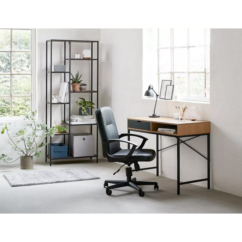 REGAŁ COSTA B DĄB/CZARNY