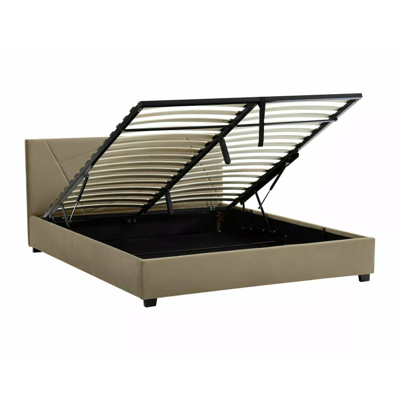 ŁÓŻKO COLUMBIA VELVET 140X200 KOLOR BEŻ BLUVEL 28