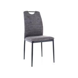 KRZESŁO RIP BREGO CZARNY STELAŻ/ C.SZARY 18