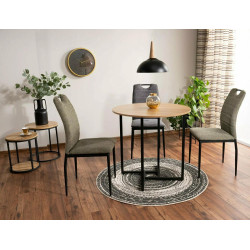 KRZESŁO RIP BREGO CZARNY STELAŻ/ C.SZARY 18