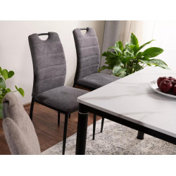 KRZESŁO RIP BREGO CZARNY STELAŻ/ C.SZARY 18