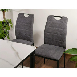 KRZESŁO RIP BREGO CZARNY STELAŻ/ C.SZARY 18