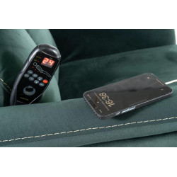 FOTEL ROZKŁADANY NEPTUN M (FUNKCJA MASAŻU) VELVET ZIELONY BLUVEL 78