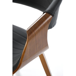 Krzesło z giętego drewna Earth czarny/orzechowy