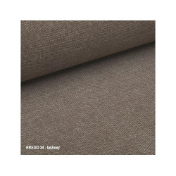 Eleganckie krzesło tapicerowane Berry Brego czarny stelaż/beż 34