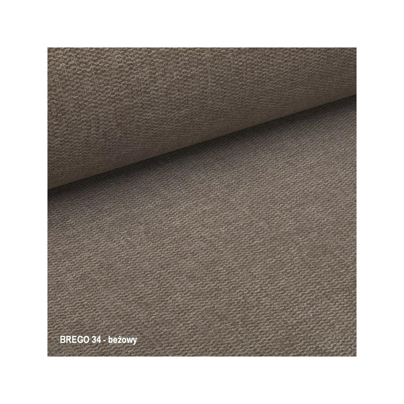 Eleganckie krzesło tapicerowane Berry Brego czarny stelaż/beż 34