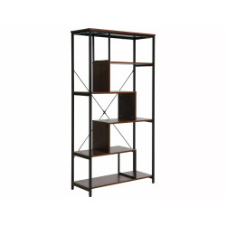 REGAŁ NET A CIEMNY ORZECH/CZARNY