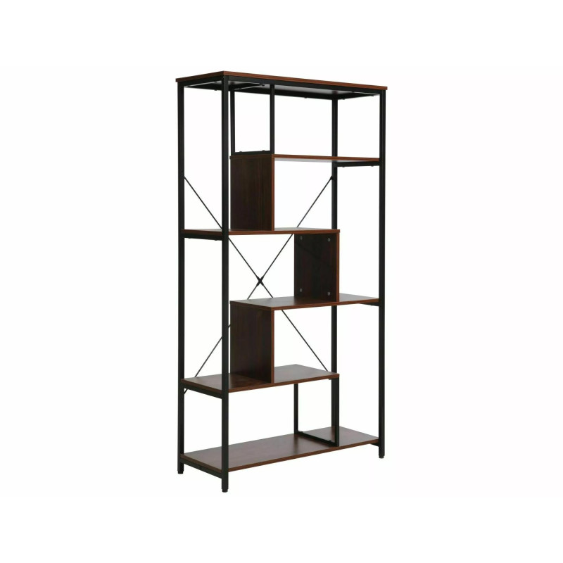 REGAŁ NET A CIEMNY ORZECH/CZARNY