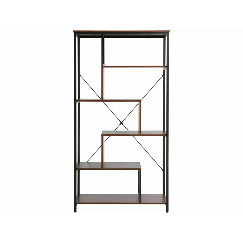 REGAŁ NET A CIEMNY ORZECH/CZARNY