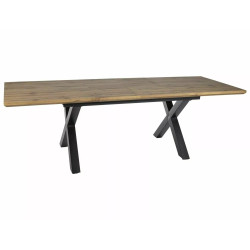 Rozkładany stół Xaviero II dąb artisan/czarny 160(240)x90