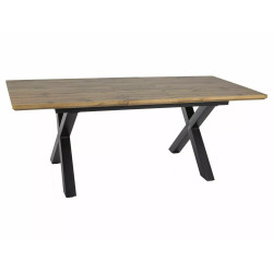 Rozkładany stół Xaviero II dąb artisan/czarny 160(240)x90
