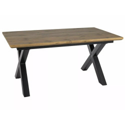 Rozkładany stół Xaviero II dąb artisan/czarny 160(240)x90