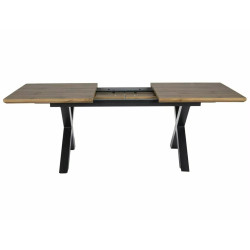 Rozkładany stół Xaviero II dąb artisan/czarny 160(240)x90