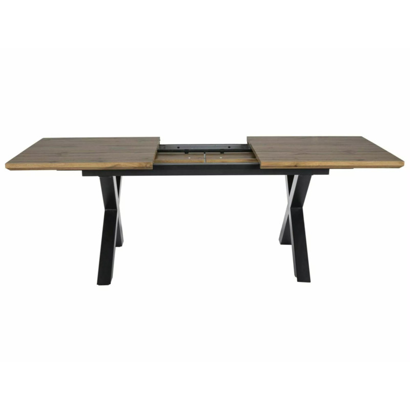 Rozkładany stół Xaviero II dąb artisan/czarny 160(240)x90