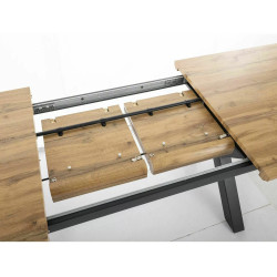 Rozkładany stół Xaviero II dąb artisan/czarny 160(240)x90