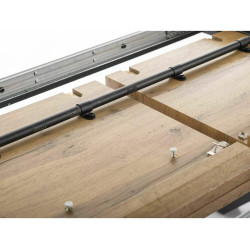 Rozkładany stół Xaviero II dąb artisan/czarny 160(240)x90