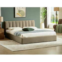 ŁÓŻKO MONTREAL VELVET 160X200 KOLOR BEŻ BLUVEL 28