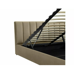 ŁÓŻKO MONTREAL VELVET 160X200 KOLOR BEŻ BLUVEL 28