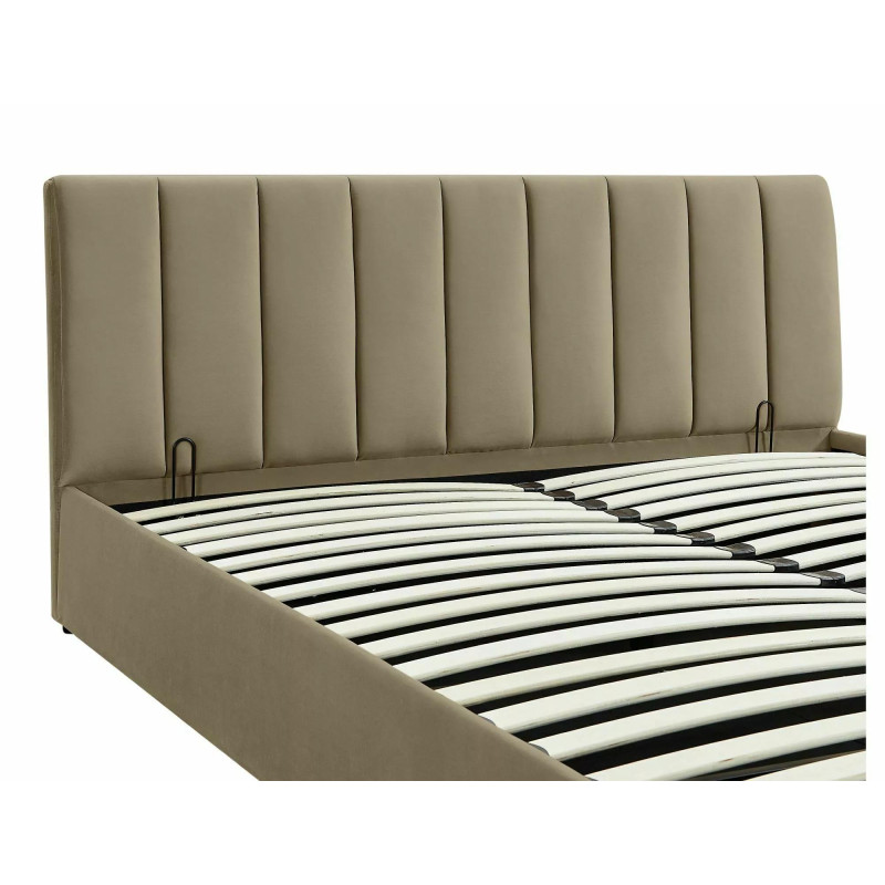 ŁÓŻKO MONTREAL VELVET 160X200 KOLOR BEŻ BLUVEL 28