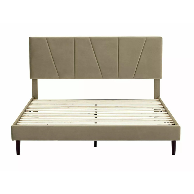 ŁÓŻKO SAVANA VELVET 160X200 KOLOR BEŻ BLUVEL 28