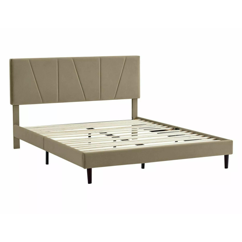 ŁÓŻKO SAVANA VELVET 160X200 KOLOR BEŻ BLUVEL 28