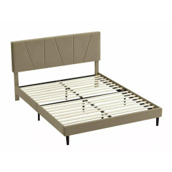 ŁÓŻKO SAVANA VELVET 160X200 KOLOR BEŻ BLUVEL 28 ŁÓŻKO SAVANA VELVET 160X200 KOLOR BEŻ BLUVEL 28