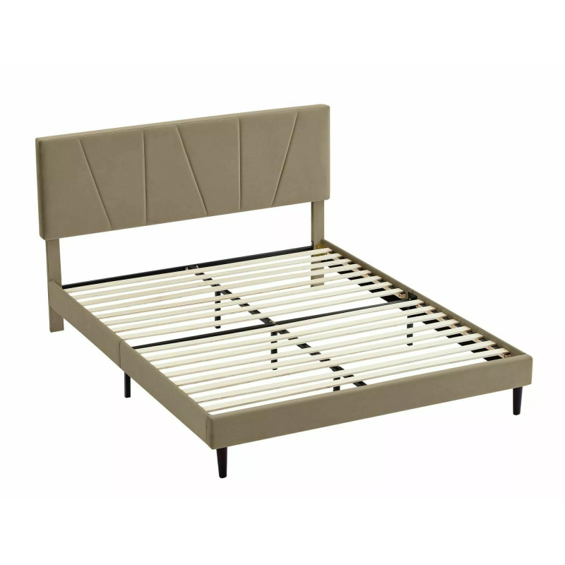 ŁÓŻKO SAVANA VELVET 160X200 KOLOR BEŻ BLUVEL 28