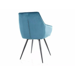 Krzesło LILIA Turkus VELVET BLUVEL 85