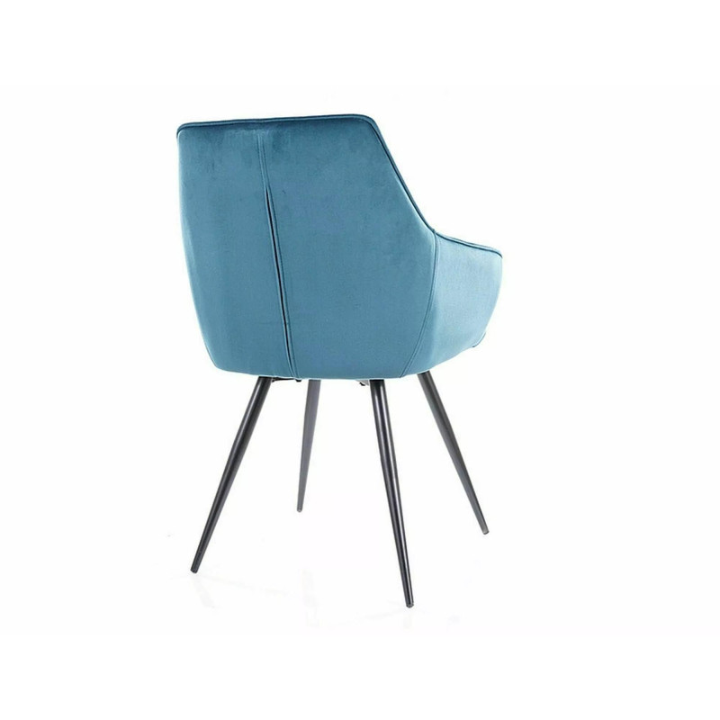 Krzesło LILIA Turkus VELVET BLUVEL 85
