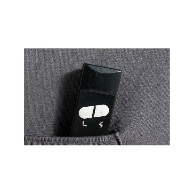 FOTEL ROZKŁADANY ADONIS (FUNKCJA PIONIZACJI) VELVET SZARY BLUVEL 14