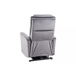FOTEL ROZKŁADANY ADONIS (FUNKCJA PIONIZACJI) VELVET SZARY BLUVEL 14 FOTEL ROZKŁADANY ADONIS (FUNKCJA PIONIZACJI) VELVET SZARY BLUVEL 14