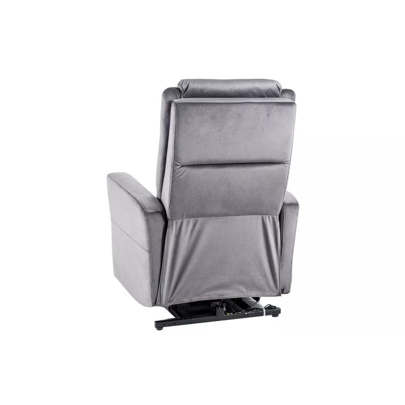FOTEL ROZKŁADANY ADONIS (FUNKCJA PIONIZACJI) VELVET SZARY BLUVEL 14