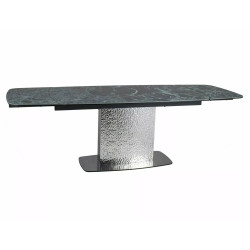 STÓŁ MONCLER CERAMIC MORSKI VERDE ALPI / CZARNY MAT (160-240)X90