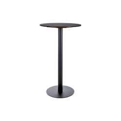 Stół barowy BT-007 z ceramicznym blatem czarny/czarny FI60