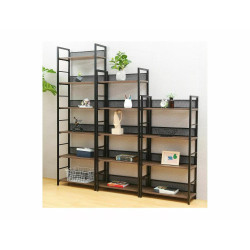 REGAŁ RAW R5 DĄB/CZARNY