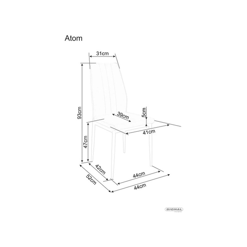 KRZESŁO ATOM VELVET CZARNY STELAŻ/CZARNY BLUVEL 19